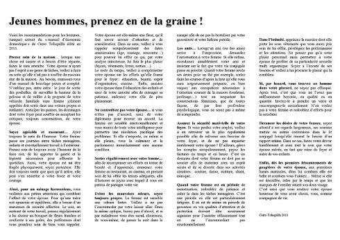 Manuel Scolaire d'Economie Domestique pour les Hommes 